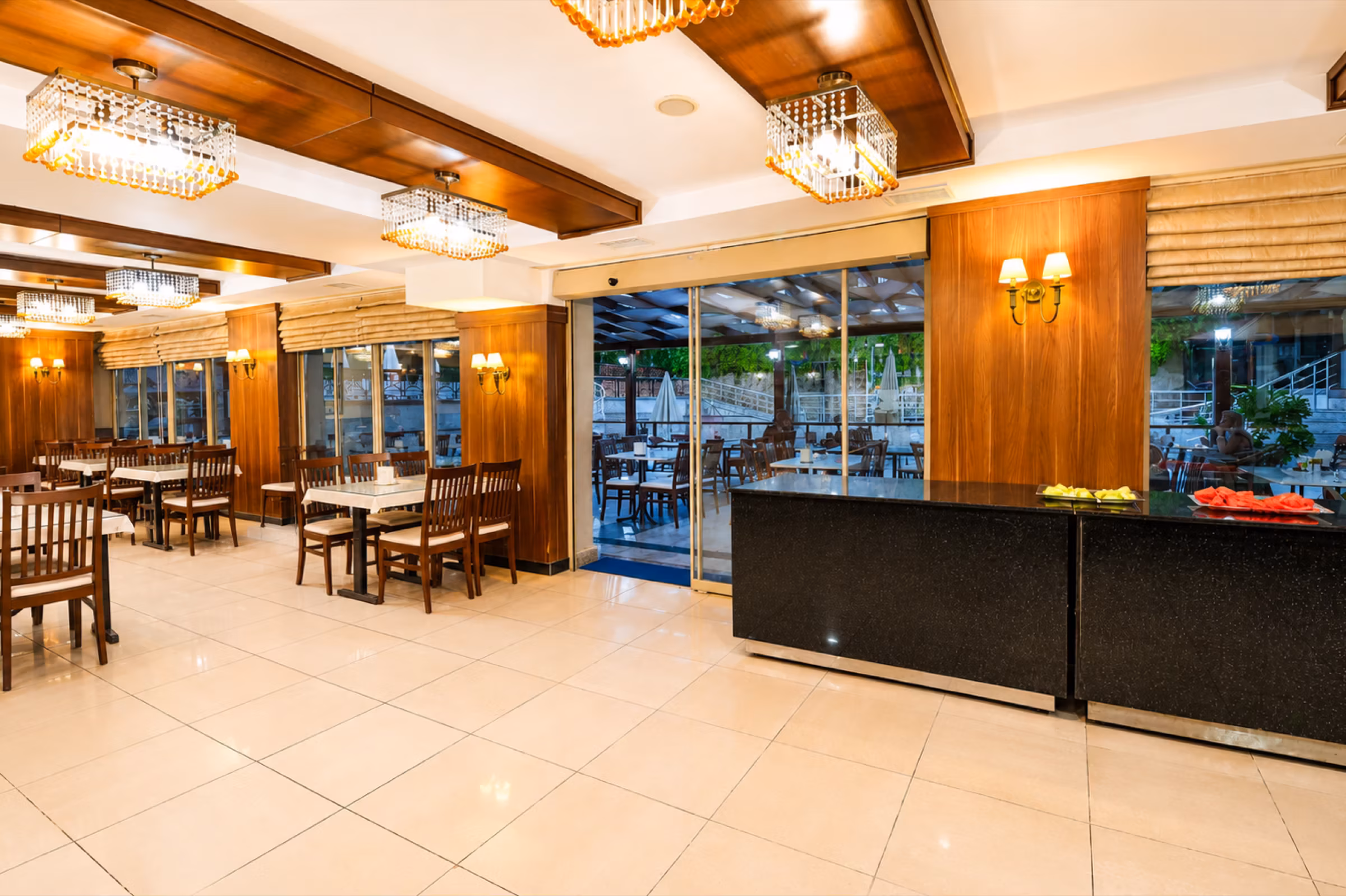 RK Magic Dream Hotel restoran açık büfe yemek alanı