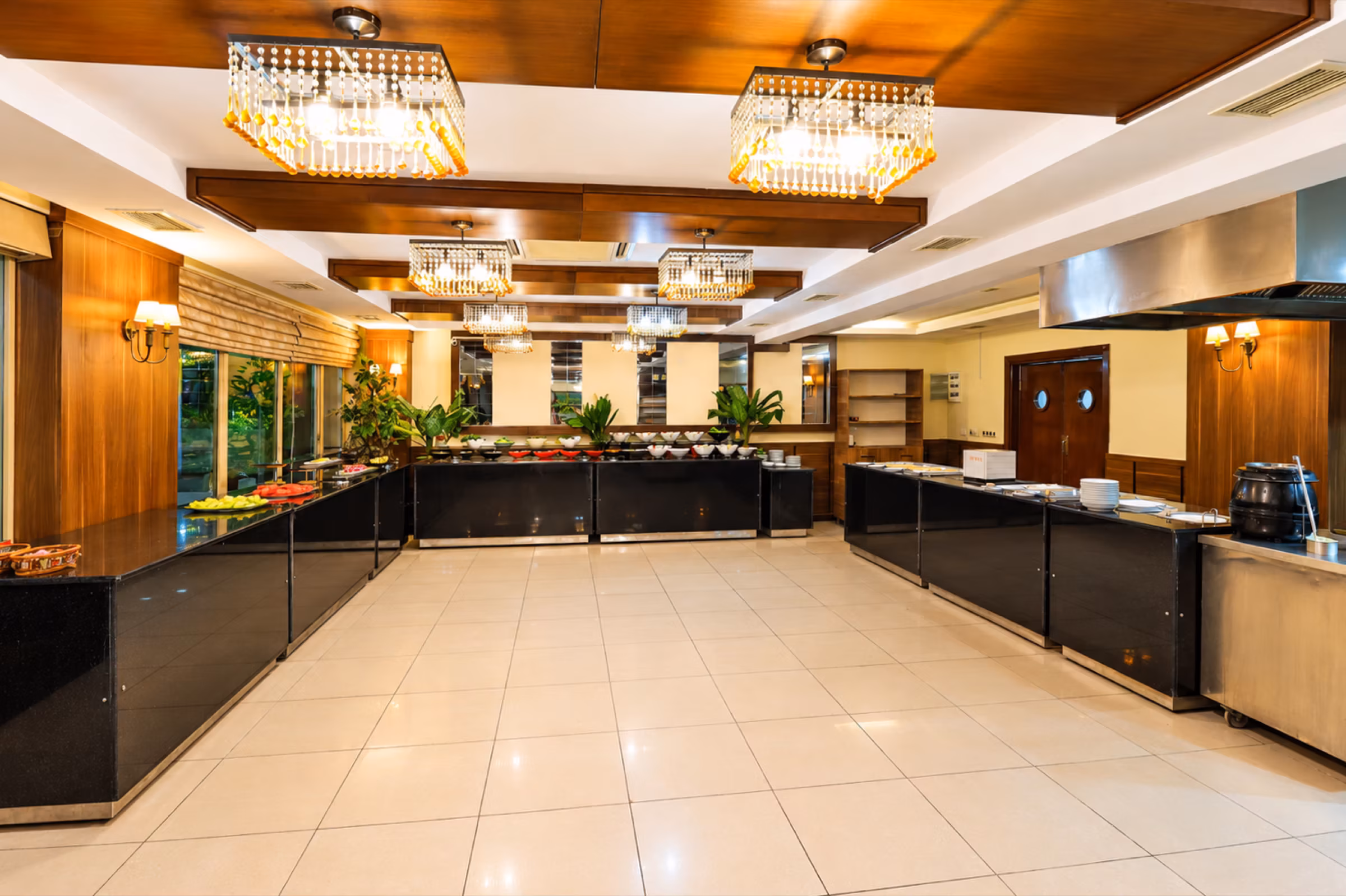 RK Magic Dream Hotel - restoran açık büfe yemek alanı